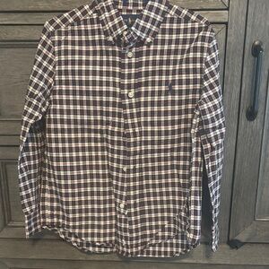 Polo by Ralph Lauren Kids Plaid Button-Down Shirt - Navy and White